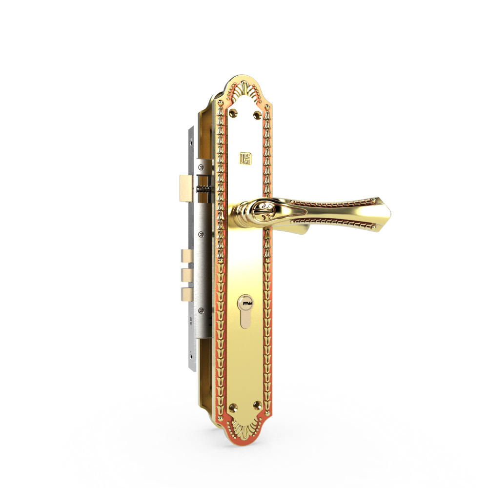 Khoá cửa đồng thau Huy Hoàng HC 8561 đại