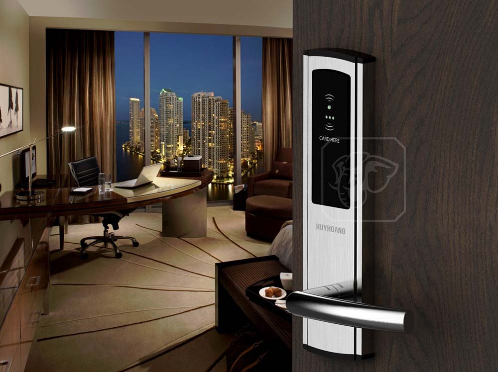 Khoá Huy Hoàng cho căn hộ - Tay nắm điện tử TNHD08
